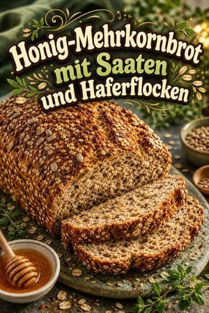 Honig-Mehrkornbrot mit Saaten und Haferflocken – Kernig & Frisch