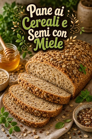 Pane ai Cereali e Semi con Miele e Fiocchi d'Avena
