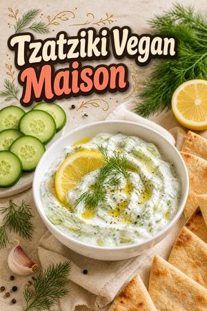 Tzatziki Vegan Maison : Recette Fraîche et Crémeuse