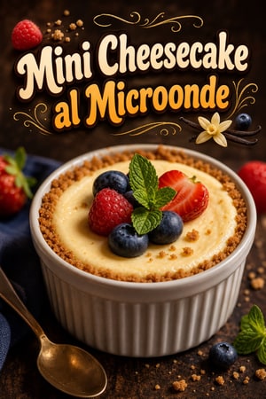Mini Cheesecake al Microonde Cremosa e Veloce