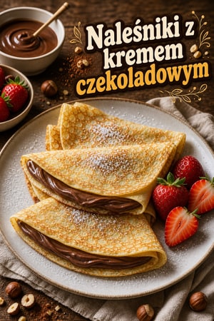 Francuskie naleśniki z kremem czekoladowo-orzechowym