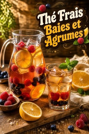 Thé aux Fruits Frais avec Baies et Agrumes