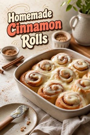 Homemade Cinnamon Rolls with Cream Cheese Frosting