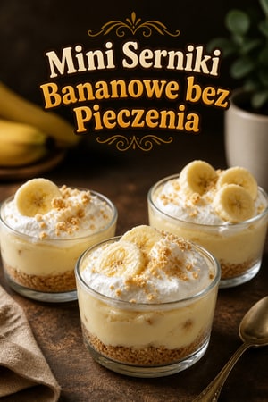 Mini Serniki Bananowe bez Pieczenia