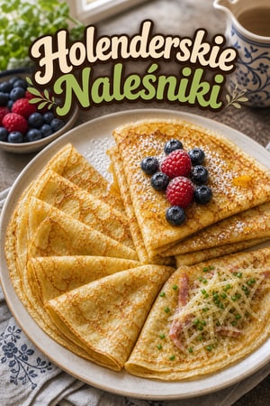 Autentyczne holenderskie naleśniki pannenkoeken na słodko i słono