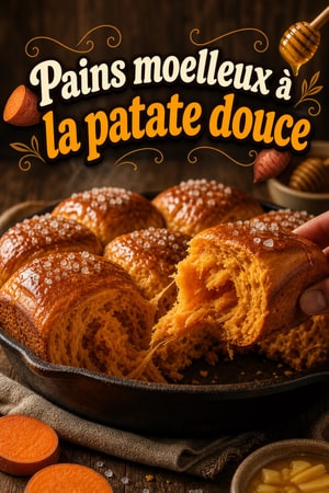 Pains moelleux à la patate douce et beurre au miel