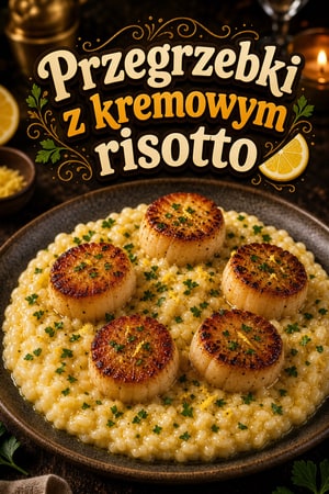 Przegrzebki z kremowym risotto cytrynowo-maślanym