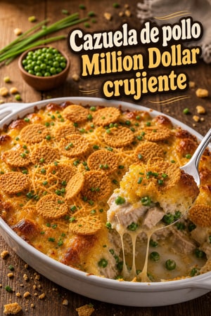 Cazuela Million Dollar de pollo con cobertura crujiente
