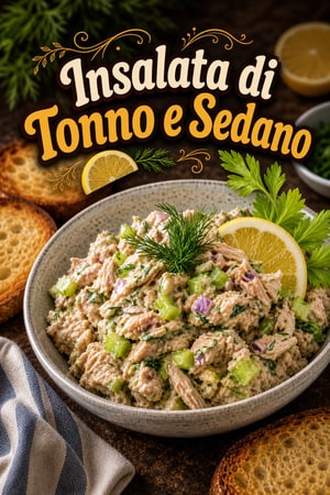 Insalata di Tonno Sfiziosa con Sedano ed Erbe Aromatiche