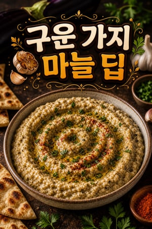 구운 가지와 마늘의 풍미 가득한 지중해식 가지 스프레드 레시피