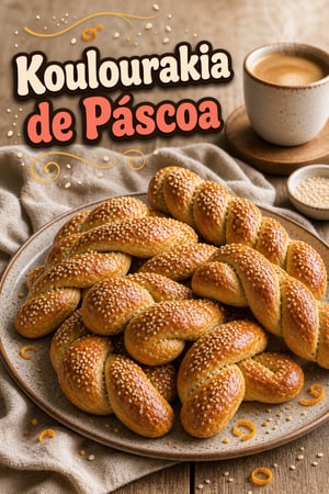 Koulourakia Gregos — Biscoitos Tradicionais de Páscoa