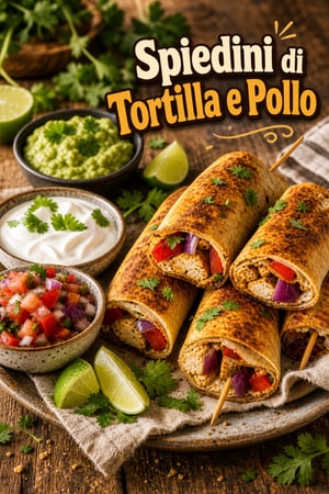 Spiedini di Tortilla in Friggitrice ad Aria con Salsa Fresca
