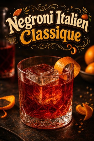 Recette du Cocktail Negroni Italien Classique