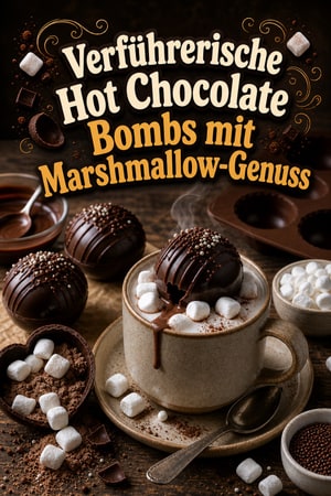 Verführerische Hot Chocolate Bombs mit Marshmallow-Genuss