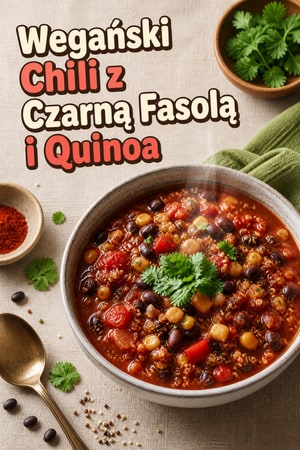 Wegański Chili z Czarną Fasolą i Quinoa