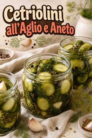 Cetriolini Sott'aceto all'Aglio e Aneto Fatti in Casa