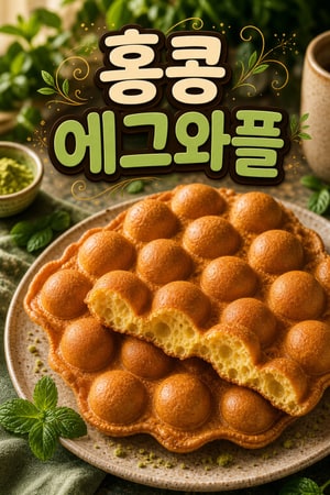 홍콩 현지의 맛 그대로! 겉바속촉 에그와플(까이단자이) 레시피