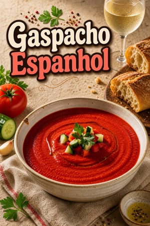 Gazpacho Espanhol Autêntico e Refrescante com Ervas