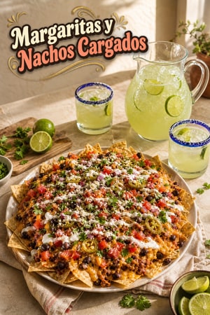 Margaritas en Jarra y Nachos Cargados para la Noche del Viernes