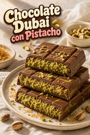 Tableta de Chocolate de Dubái con Pistacho y Knafeh
