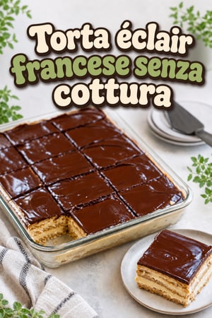 Torta éclair francese senza cottura