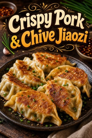 Pan-Fried Chinese Pork & Chive Dumplings (Crispy Jiaozi)
