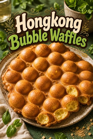 Authentische Hong Kong Bubble Waffles (Gai Daan Zai)