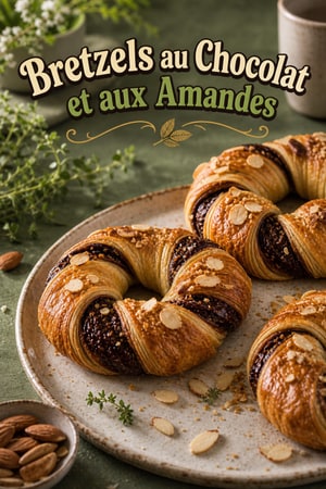 Bretzel Chocolat et Amandes - Pâtisserie Croustillante