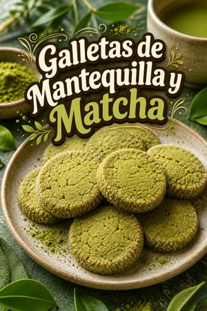 Galletas de Mantequilla con Té Matcha: Receta Fácil