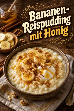 Magenfreundlicher Bananen-Reispudding mit Joghurt & Honig
