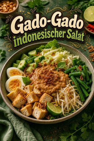 Gado-Gado: Indonesischer Gemüse-Salat mit Erdnusssoße