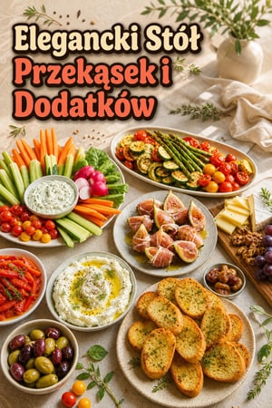 Elegancki Stół Przekąsek i Dodatków - Idealne Danie do Podania Gościom
