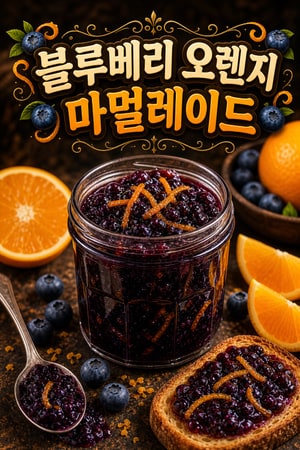 상큼한 오렌지 향을 더한 블루베리 마멀레이드 레시피