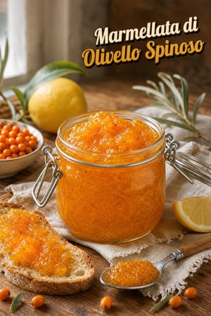 Marmellata di Olivello Spinoso Fatta in Casa con Freschezza di Agrumi