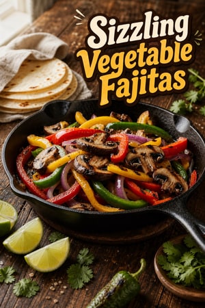 Sizzling Vegetable Fajitas with Lime and Smoky Peppers