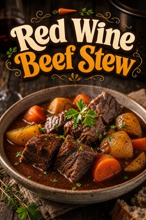Instant Pot Hearty Beef Stew with Red Wine and Root Veggies