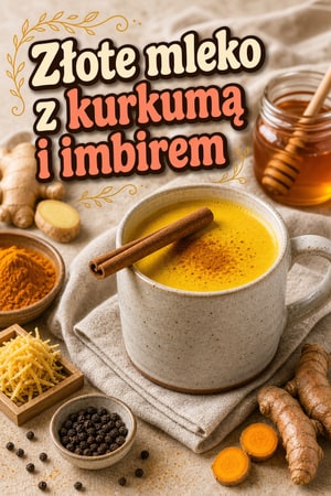 Złote mleko z kurkumą i imbirem — ukojenie przeciwzapalne