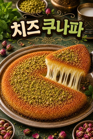[정통 중동 디저트] 치즈 쿠나파 레시피 - 바삭하고 달콤한 유혹