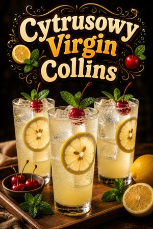 Orzeźwiający Virgin Collins — cytrynowy i musujący