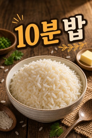 전자레인지로 10분 만에 폭신한 밥 만들기 — 냄비 없이 누구나 성공하는 초간단 레시피