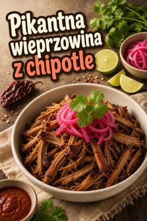 Pikantna łopatka wieprzowa z szybkowaru z papryczkami chipotle
