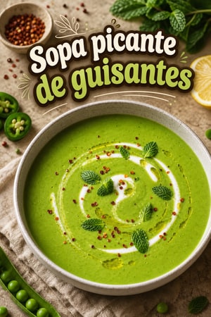 Sopa picante de guisantes