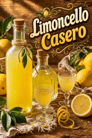 Receta de Limoncello Italiano Casero: El Licor de Limón Perfecto