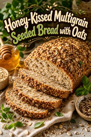 Honey-Kissed Multigrain Seeded Bread with Oats