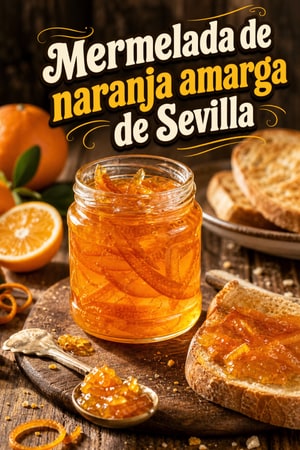 Mermelada de naranja amarga de Sevilla, receta pequeña