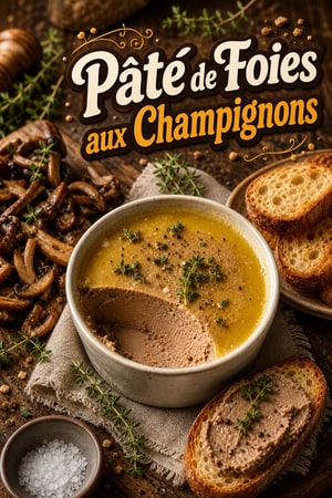 Pâté de Foies de Volaille Soyeux aux Champignons Sauvages