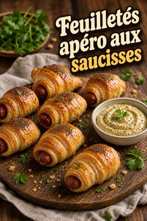 Pigs in a Blanket classiques — dip moutarde aux herbes
