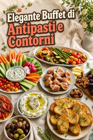 Elegante Buffet di Antipasti e Contorni per Intrattenimento