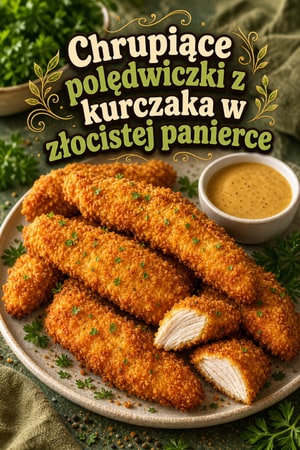 Chrupiące polędwiczki z kurczaka w złocistej panierce