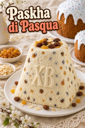 Paskha tradizionale russa: dolce di ricotta pasquale